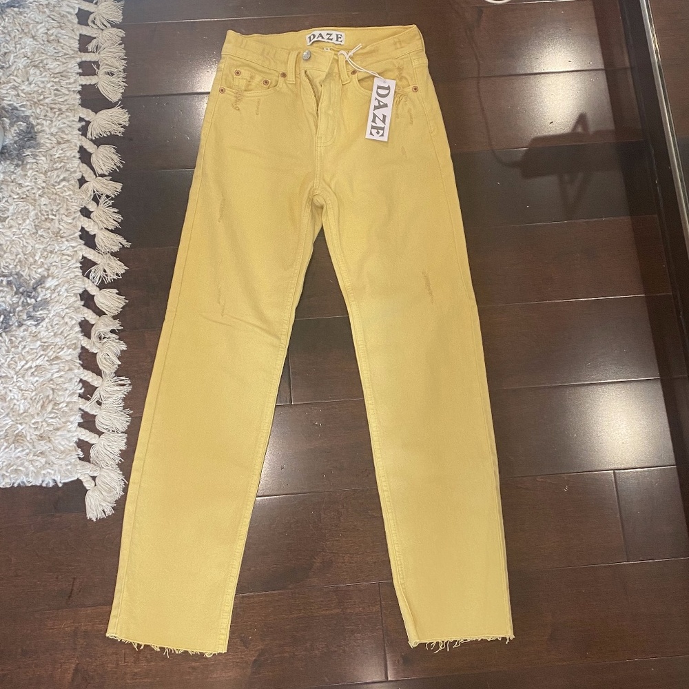 Daze Straight Up High Rise Straight Jeans